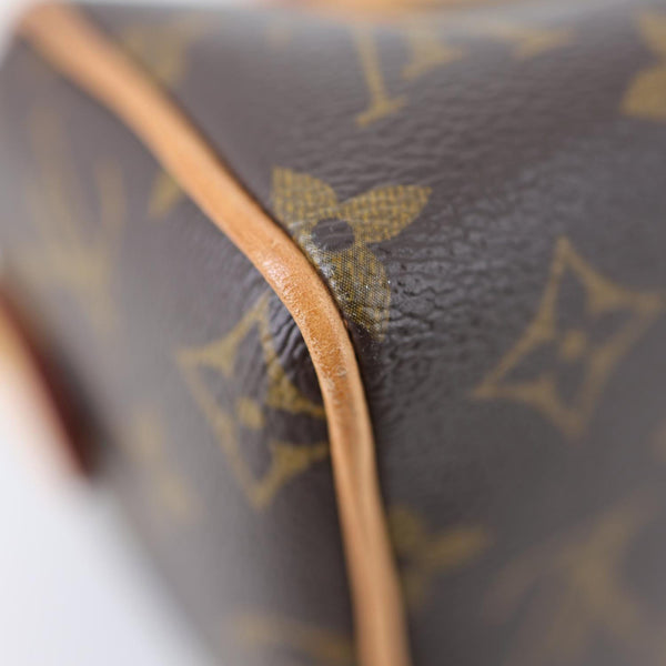 LOUIS VUITTON Speedy 20 Bandouliere Monogram Canvas Shoulder Bag Brown