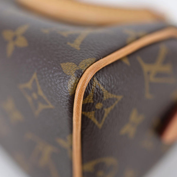 LOUIS VUITTON Speedy 20 Bandouliere Monogram Canvas Shoulder Bag Brown