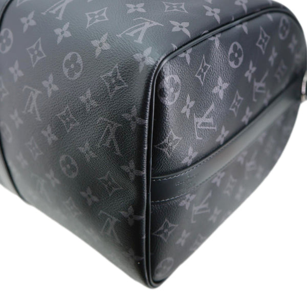 LOUIS VUITTON Keepall 45 Bandouliere Monogram Eclipse Travel Bag Black