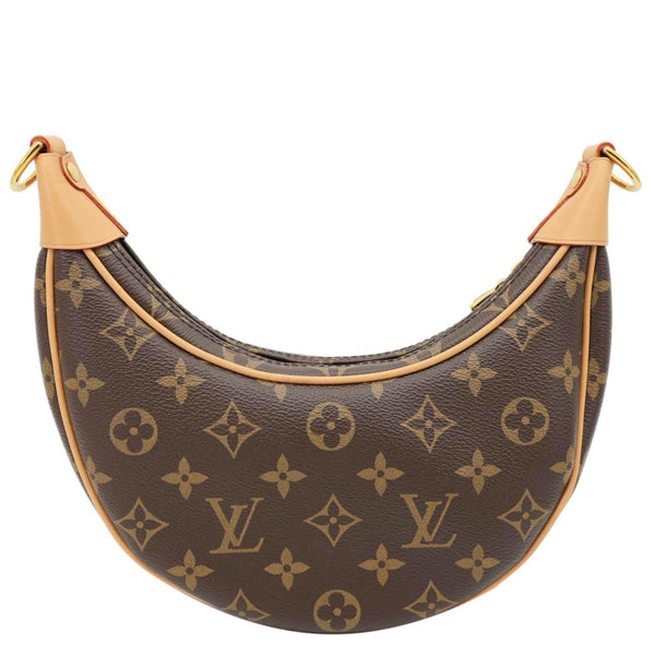 LOUIS VUITTON Loop Monogram Reverse Canvas Hobo Bag Brown