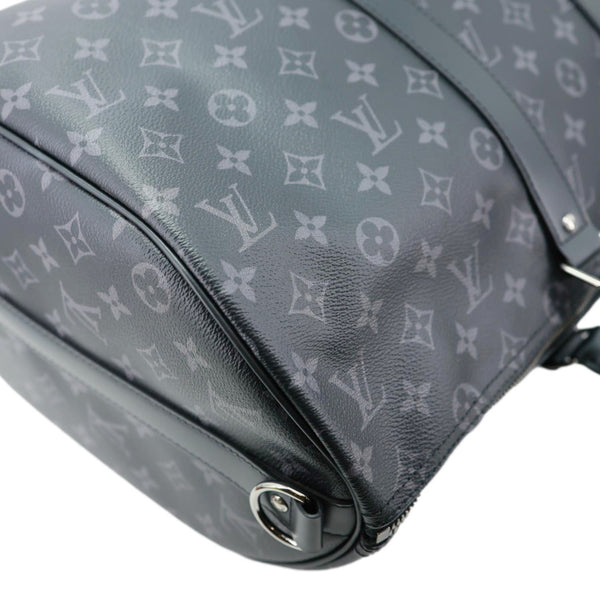 LOUIS VUITTON Keepall 45 Bandouliere Monogram Eclipse Travel Bag Black