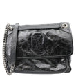 YVES SAINT LAURENT Niki Medium Leather Shoulder Bag Black