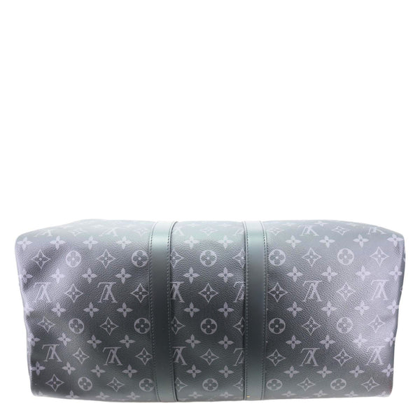 LOUIS VUITTON Keepall 45 Bandouliere Monogram Eclipse Travel Bag Black