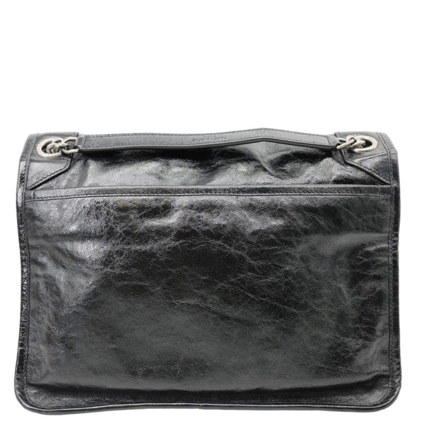 YVES SAINT LAURENT Niki Medium Leather Shoulder Bag Black