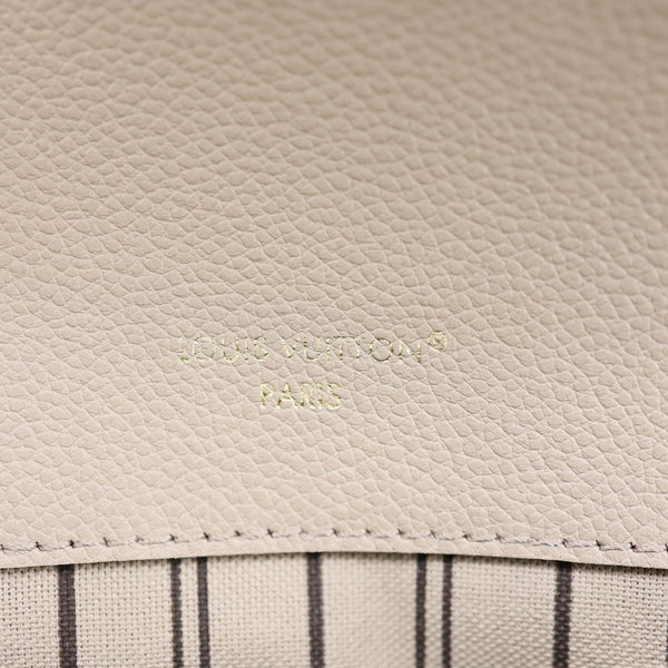 LOUIS VUITTON Metis Pochette Empreinte Leather Crossbody Bag Beige