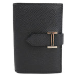HERMES Bearn  Epsom Leather Compact Wallet Black