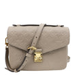 LOUIS VUITTON Metis Pochette Empreinte Leather Crossbody Bag Beige