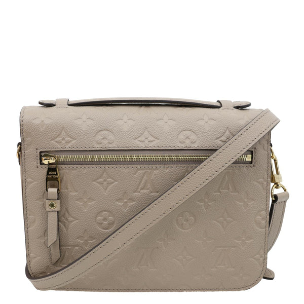 LOUIS VUITTON Metis Pochette Empreinte Leather Crossbody Bag Beige
