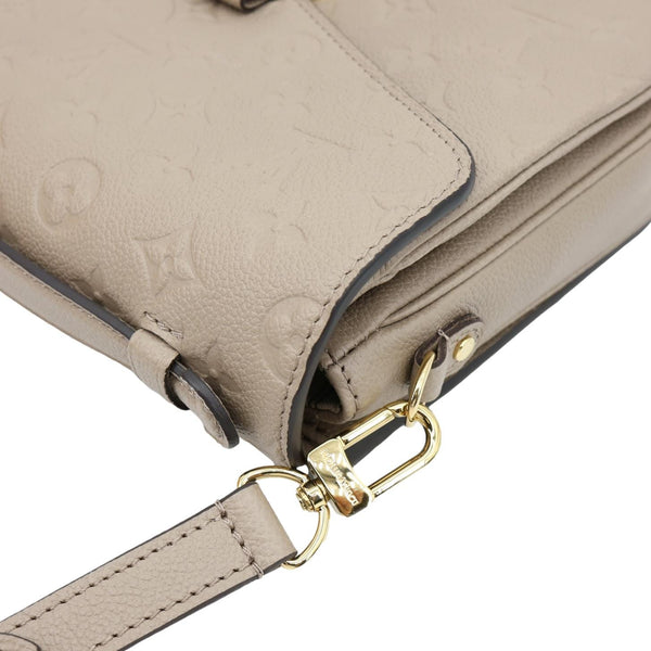 LOUIS VUITTON Metis Pochette Empreinte Leather Crossbody Bag Beige
