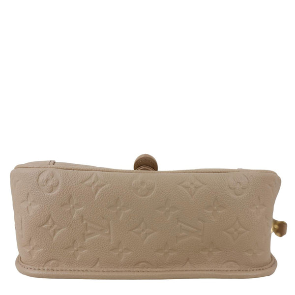 LOUIS VUITTON Diane Empreinte Monogram Leather Shoulder Bag Cream