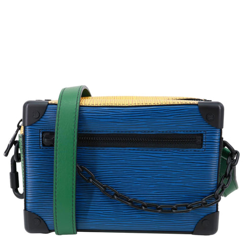 LOUIS VUITTON Mini Soft Trunk Epi Leather Crossbody Bag Blue