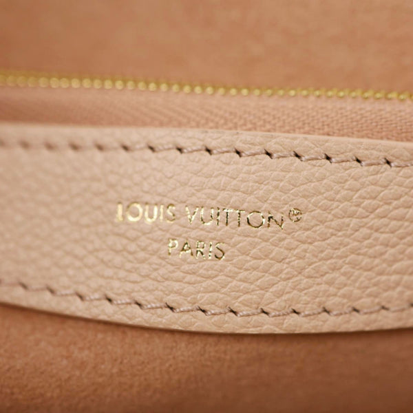 LOUIS VUITTON Diane Empreinte Monogram Leather Shoulder Bag Cream