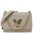 LOUIS VUITTON Twist MM Epi Leather Shoulder Bag Beige