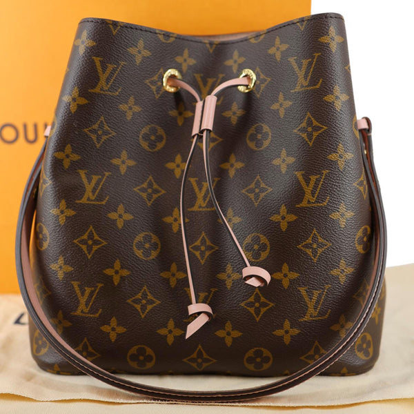 LOUIS VUITTON Neonoe MM Monogram Canvas Shoulder Bag Brown
