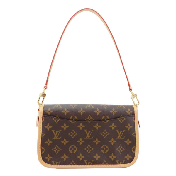 LOUIS VUITTON Diane Monogram Canvas Shoulder Bag Brown