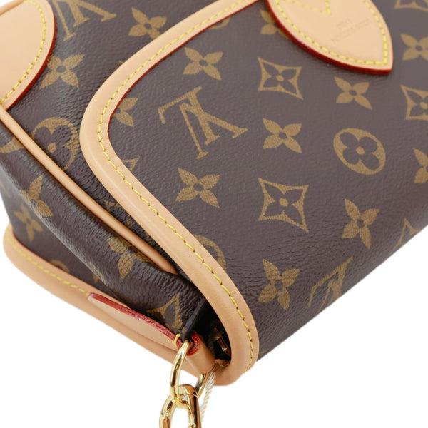 LOUIS VUITTON Diane Monogram Canvas Shoulder Bag Brown