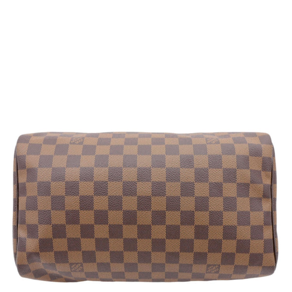 LOUIS VUITTON Speedy 30 Damier Ebene Satchel Bag Brown