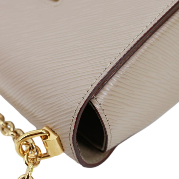 LOUIS VUITTON Twist MM Epi Leather Shoulder Bag Beige