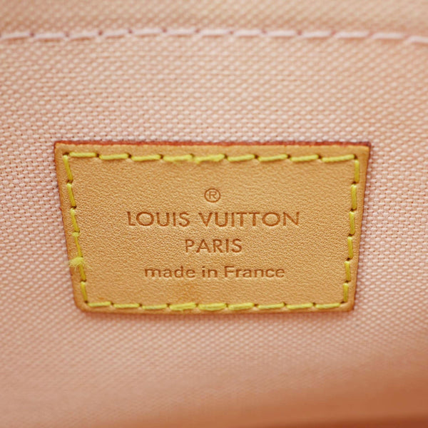 LOUIS VUITTON Croisette Damier Azur Satchel Crossbody Bag Rose Ballerine