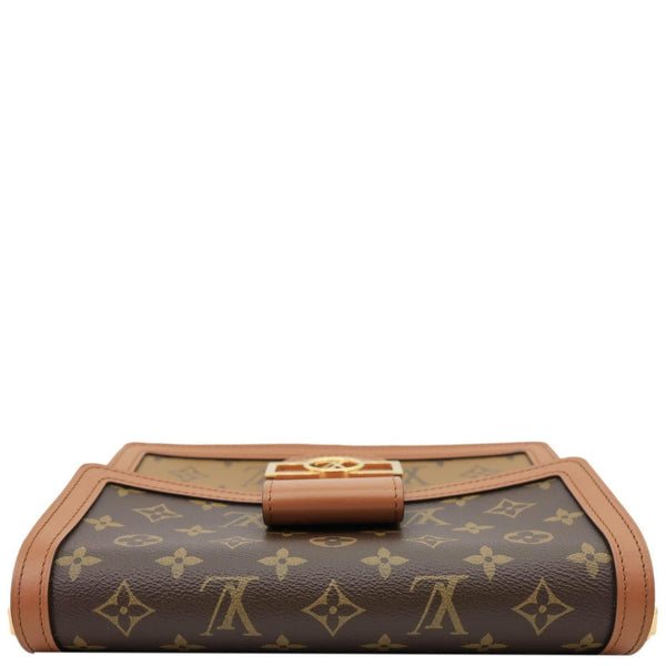 LOUIS VUITTON Dauphine MM Monogram Reverse Canvas Shoulder Bag Brown