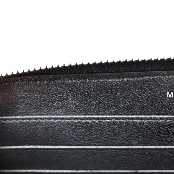 CHANEL Mademoiselle Vintage Quilted Leather Zip Around Wallet Black