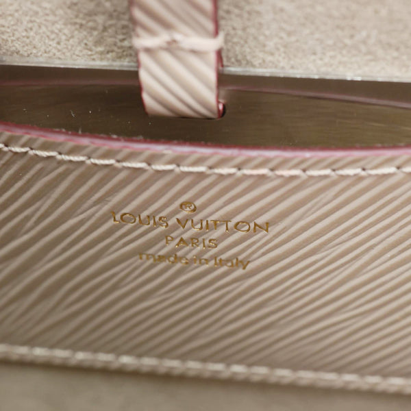 LOUIS VUITTON Twist MM Epi Leather Shoulder Bag Beige
