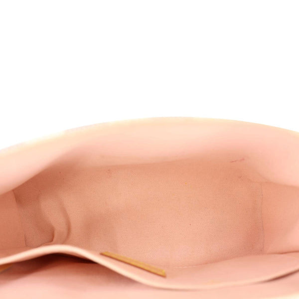 LOUIS VUITTON Croisette Damier Azur Satchel Crossbody Bag Rose Ballerine