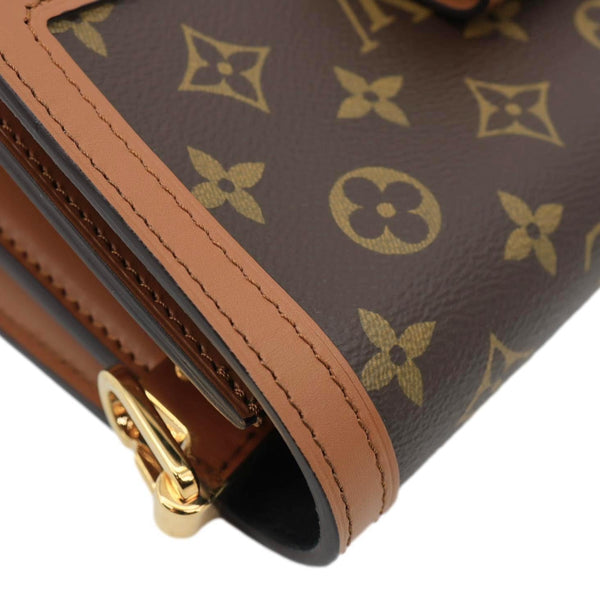 LOUIS VUITTON Dauphine MM Monogram Reverse Canvas Shoulder Bag Brown
