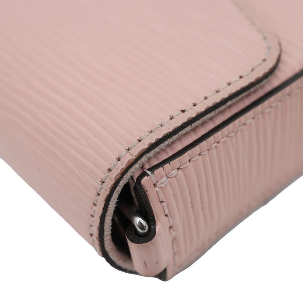 LOUIS VUITTON Felicie Pochette Epi Leather Crossbody Bag Pink