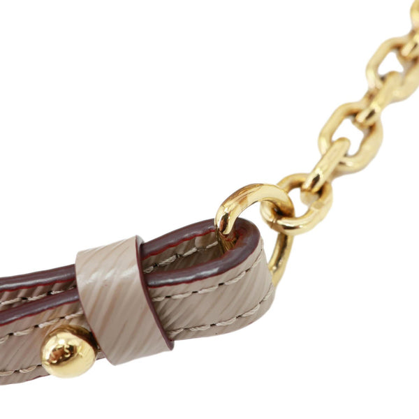 LOUIS VUITTON Twist MM Epi Leather Shoulder Bag Beige