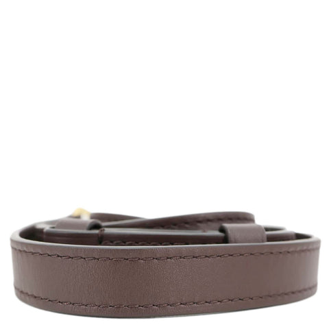 LOUIS VUITTON Calfskin Leather Adjustable Strap Brown
