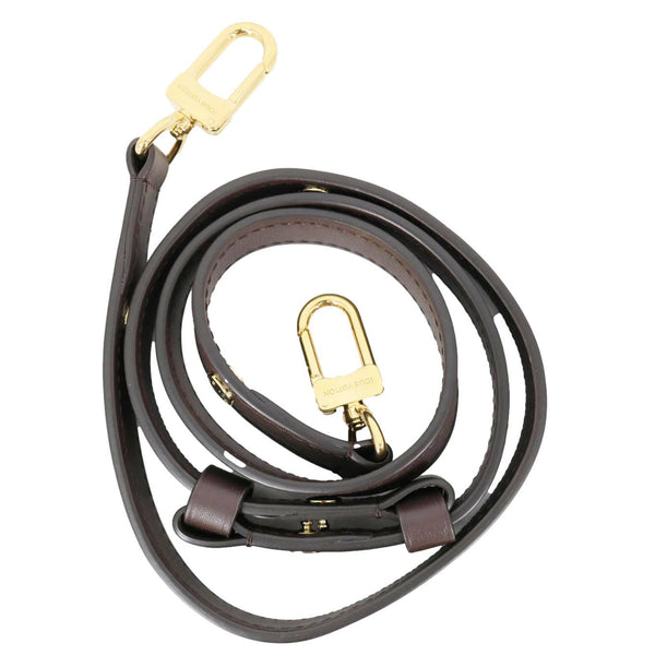 LOUIS VUITTON Calfskin Leather Adjustable Strap Brown