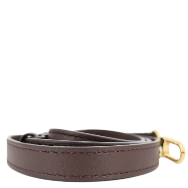 LOUIS VUITTON Calfskin Leather Adjustable Strap Brown