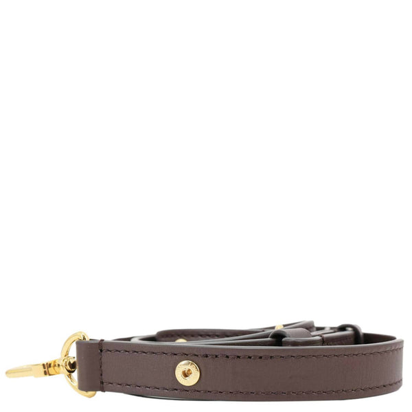 LOUIS VUITTON Calfskin Leather Adjustable Strap Brown
