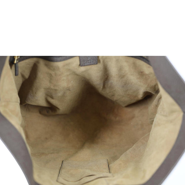 GUCCI Tian Print GG Supreme Canvas Tote Shoulder Bag Beige 453705