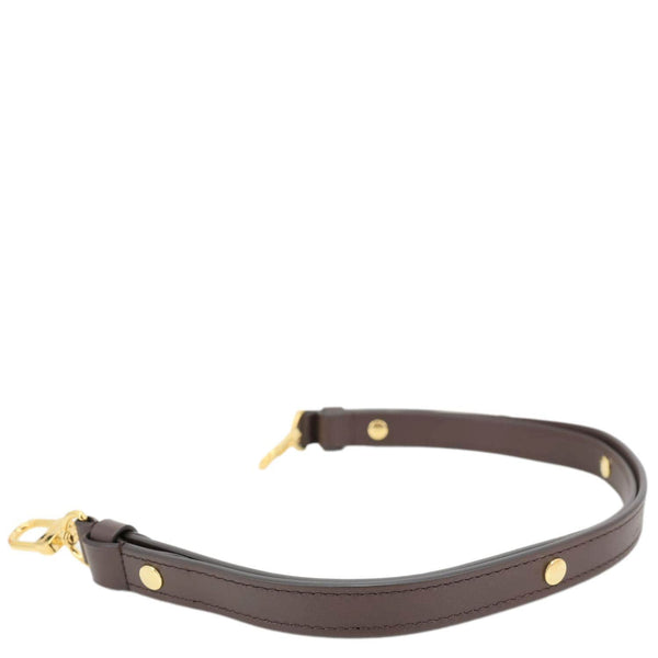 LOUIS VUITTON Calfskin Leather Adjustable Strap Brown