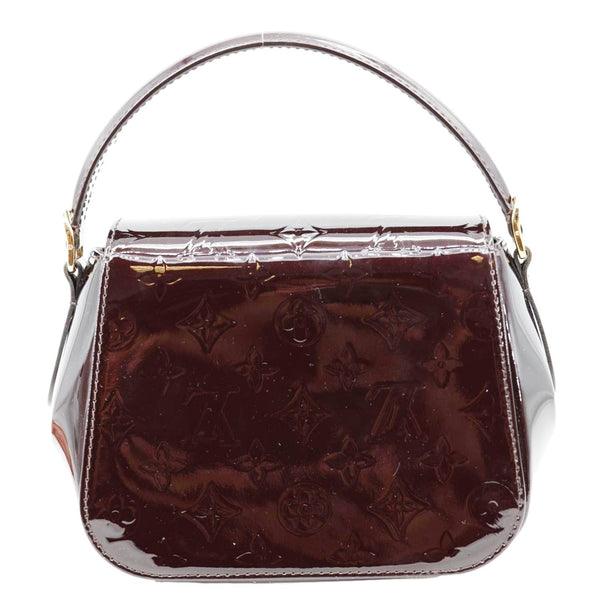 LOUIS VUITTON Pasadena Monogram Vernis Leather Shoulder Bag Amarante