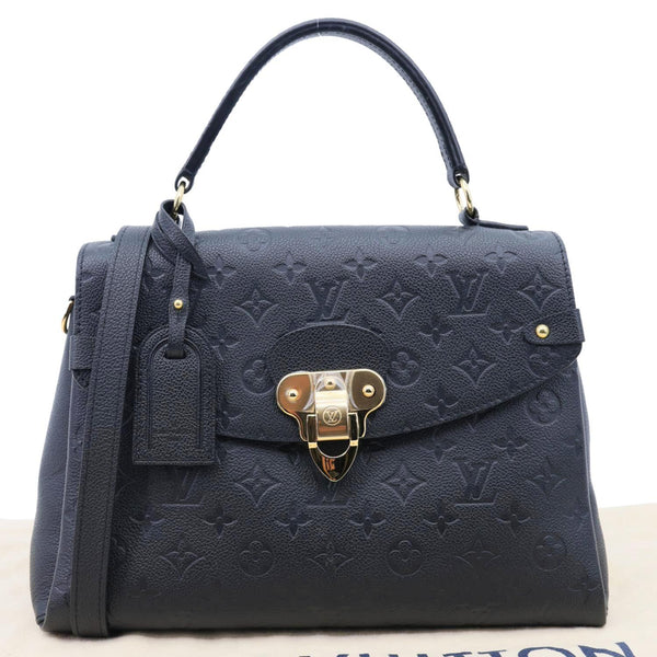 LOUIS VUITTON Georges MM Empreinte Monogram Leather Shoulder Bag Black