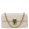 LOUIS VUITTON Metis Monogram Empreinte Leather Wallet On Chain Cream