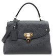 LOUIS VUITTON Georges MM Empreinte Monogram Leather Shoulder Bag Black