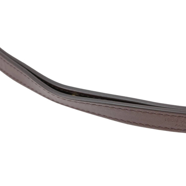 LOUIS VUITTON Calfskin Leather Adjustable Strap Brown