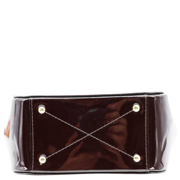 LOUIS VUITTON Pasadena Monogram Vernis Leather Shoulder Bag Amarante