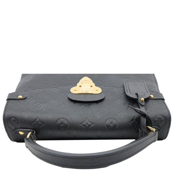 LOUIS VUITTON Georges MM Empreinte Monogram Leather Shoulder Bag Black
