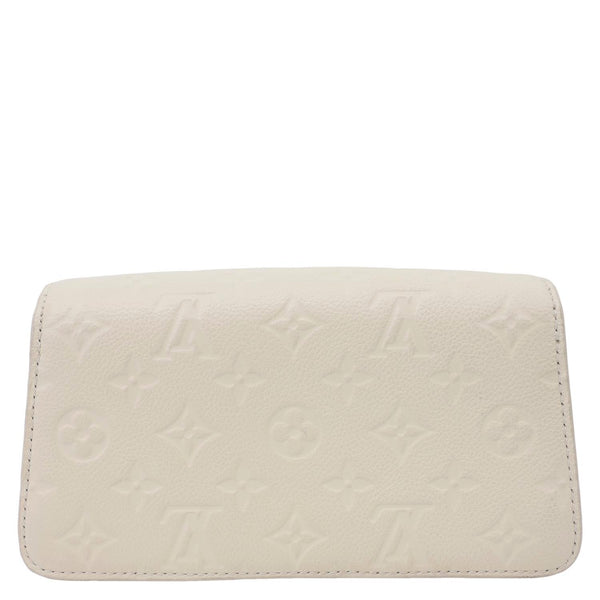 LOUIS VUITTON Metis Monogram Empreinte Leather Wallet On Chain Cream