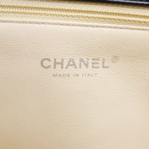 CHANEL Portobello Quilted Calfskin Leather Chain Tote Bag Black