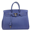 Hermes Birkin 40 Togo Leather Tote Bag Bleu Encre
