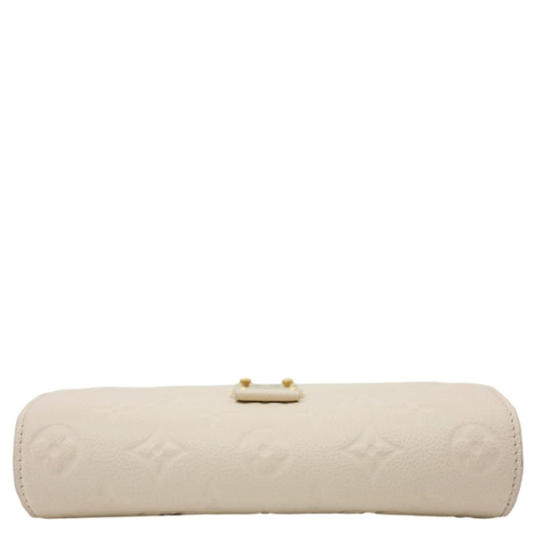 LOUIS VUITTON Metis Monogram Empreinte Leather Wallet On Chain Cream