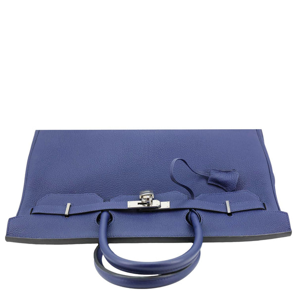 Hermes Birkin 40 Togo Leather Tote Bag Bleu Encre