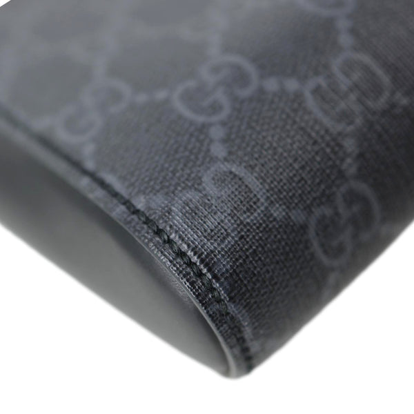 GUCCI GG Supreme Canvas Square Messenger Bag Black 474137