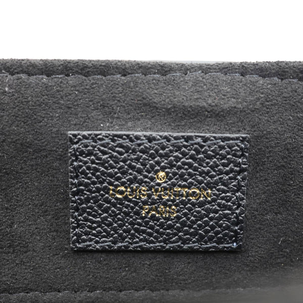 LOUIS VUITTON Georges MM Empreinte Monogram Leather Shoulder Bag Black